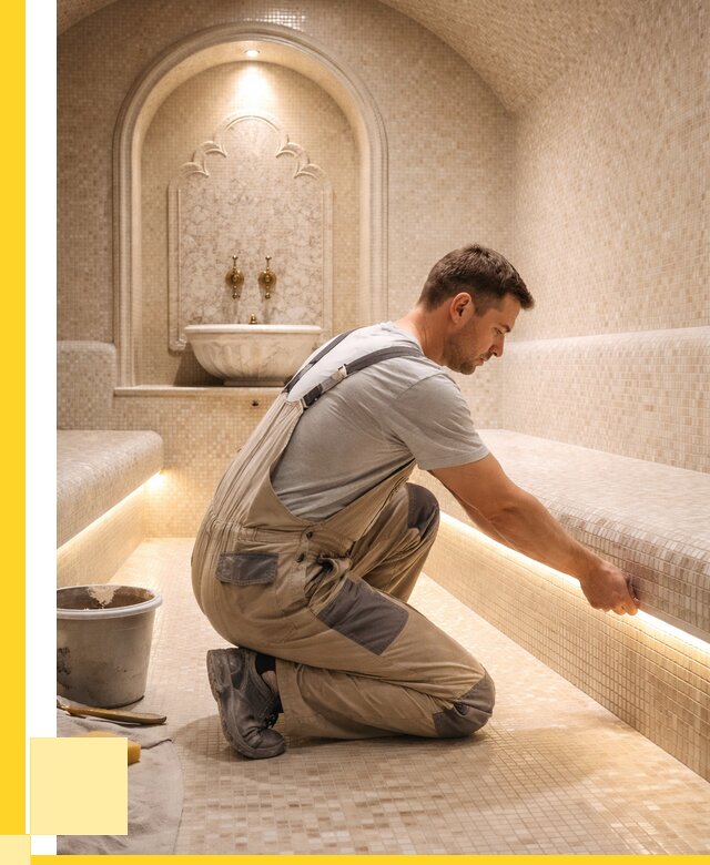 Отделка хамамов под ключ в Новокубанске от 5719 р. | ЭриданНкб