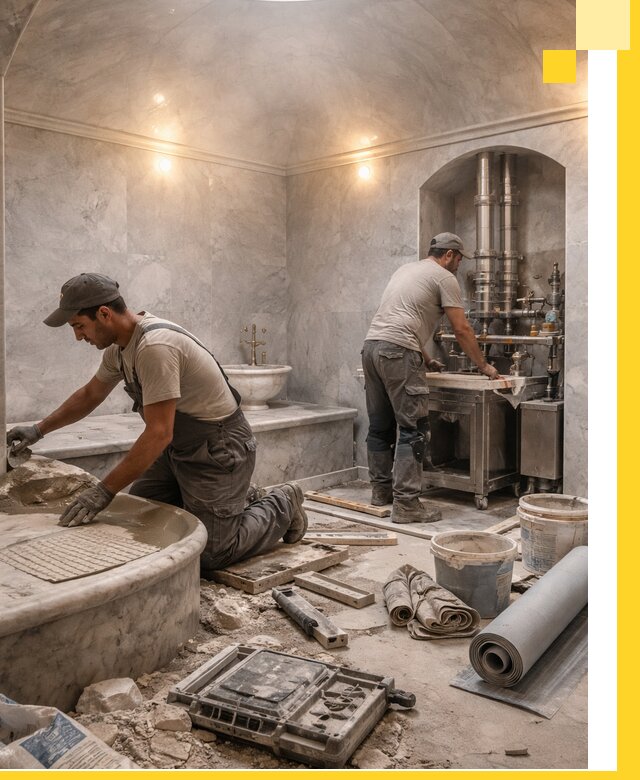 Строительство турецких бань хаммам под ключ в Новокубанске