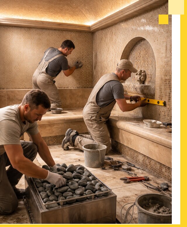 Проектирование и строительство хамама и сауны в Новокубанске