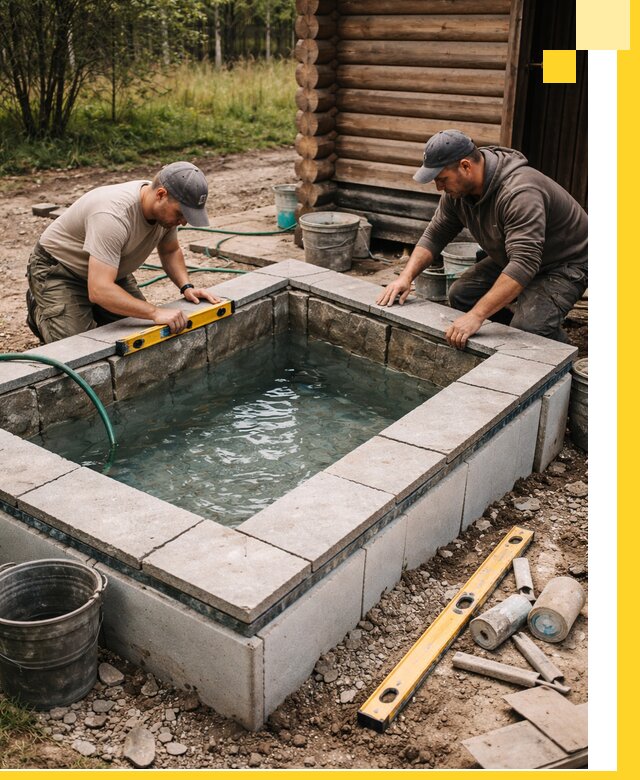 Изготовление и установка холодных купелей под ключ в Новокубанске